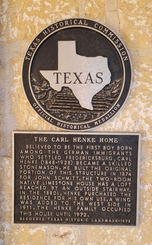 The Carl Henke Home Marker image. Click for full size.