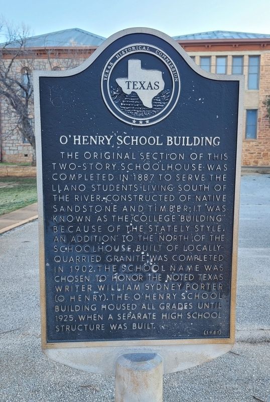O'Henry School Building Marker image. Click for full size.