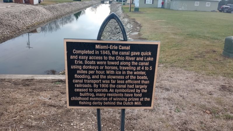 Miami-Erie Canal Marker. Click for full size. Miami-Erie Canal Marker image. Click for full size.