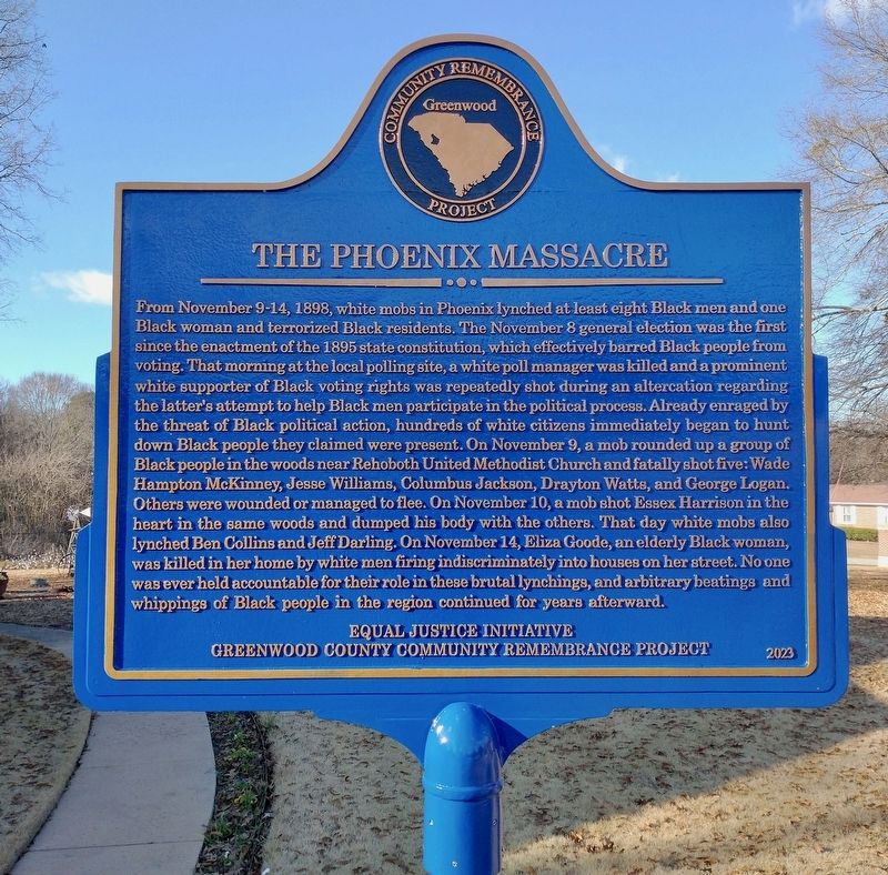 The Phoenix Massacre Marker image. Click for full size.