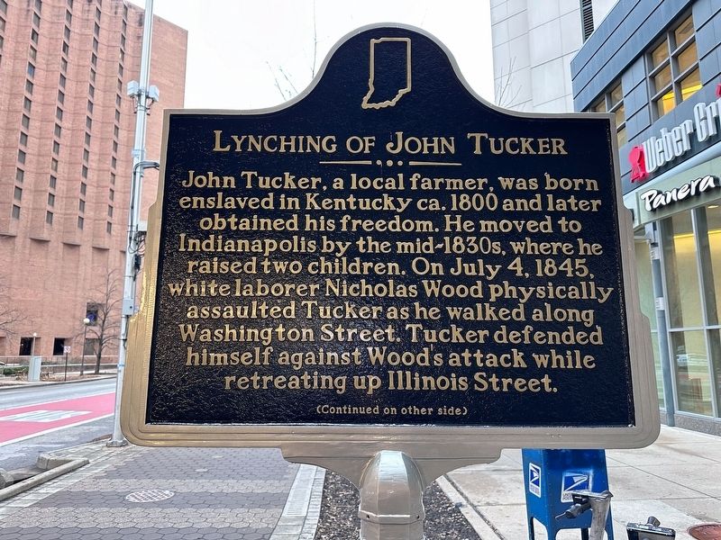 Lynching of John Tucker Marker, Side One image. Click for full size.