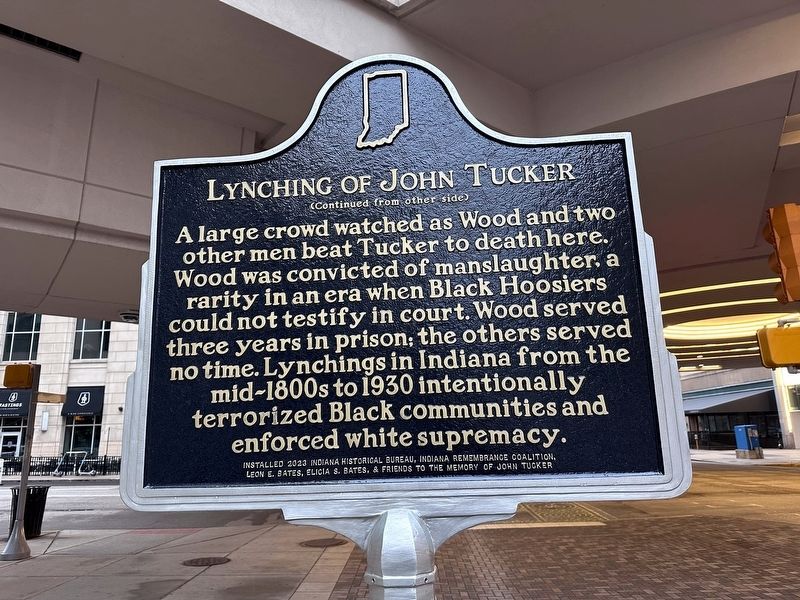 Lynching of John Tucker Marker, Side Two image. Click for full size.