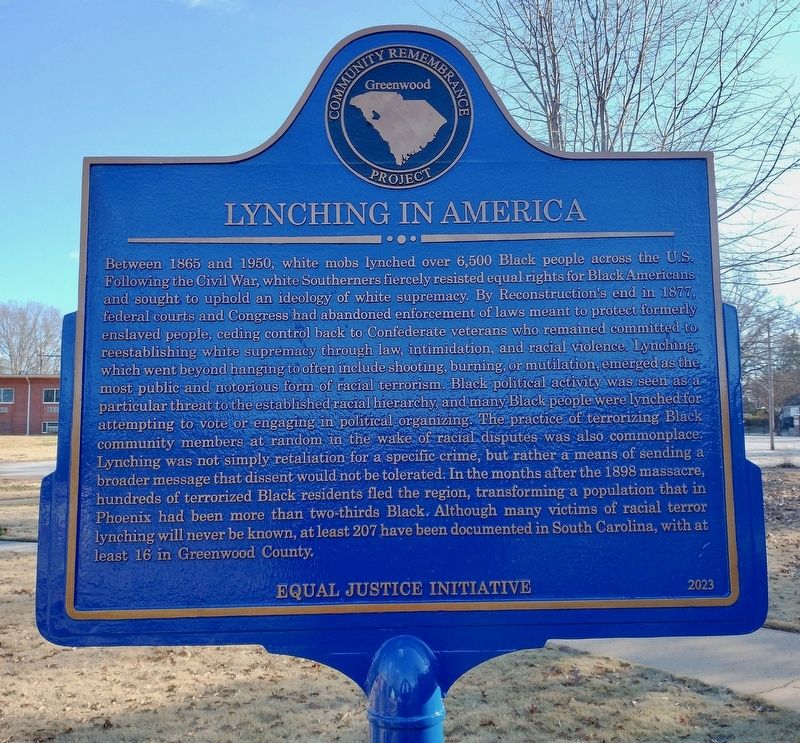 Lynching in America Marker image. Click for full size.