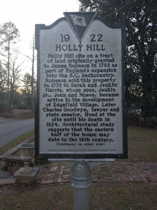Holly Hill Marker image. Click for full size.