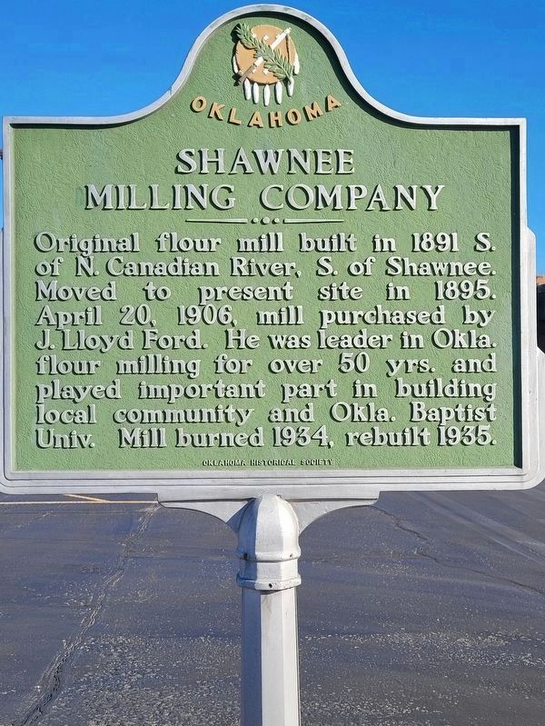 Shawnee Milling Company Marker image. Click for full size.