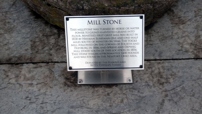 Mill Stone Marker image. Click for full size.