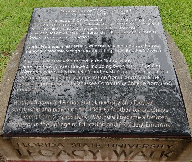 Thomas Kent "T.K." Wetherell Marker image. Click for full size.