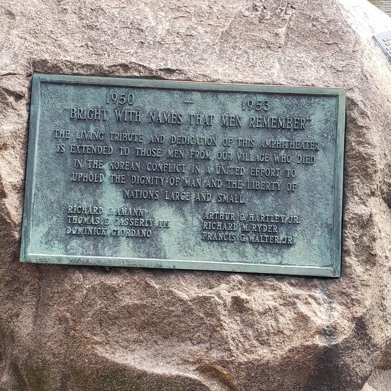 South Orange Memorial Rock - Korean Conflict Marker image. Click for full size.
