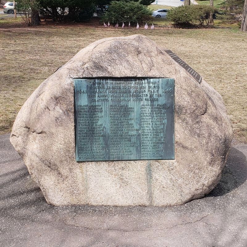 South Orange Memorial Rock - Korean Conflict Marker image. Click for full size.