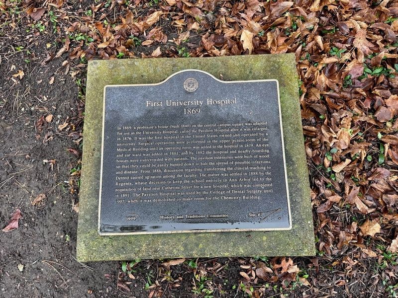 First University Hospital Marker image. Click for full size.