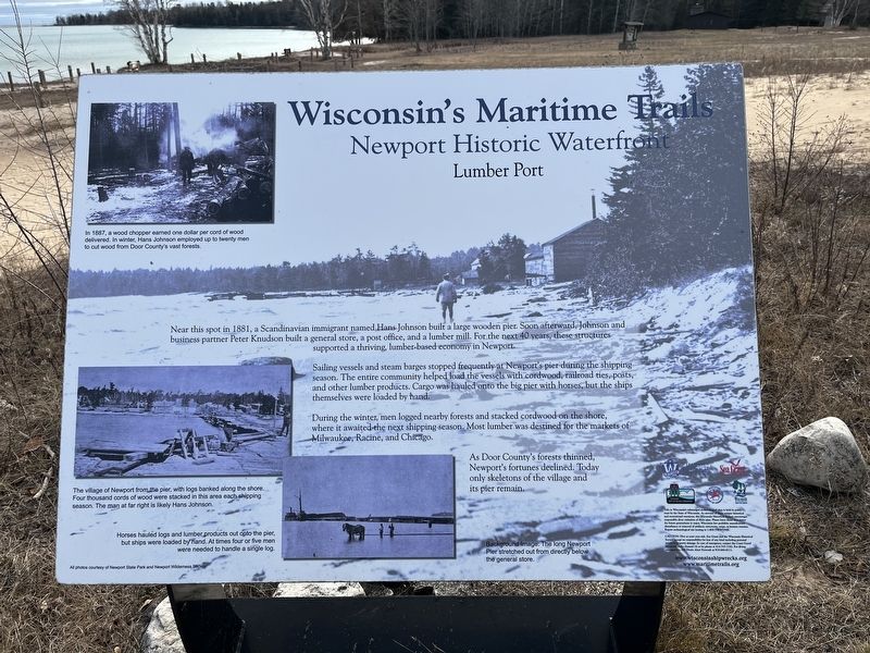 Wisconsin's Maritime Trails Marker image. Click for full size.