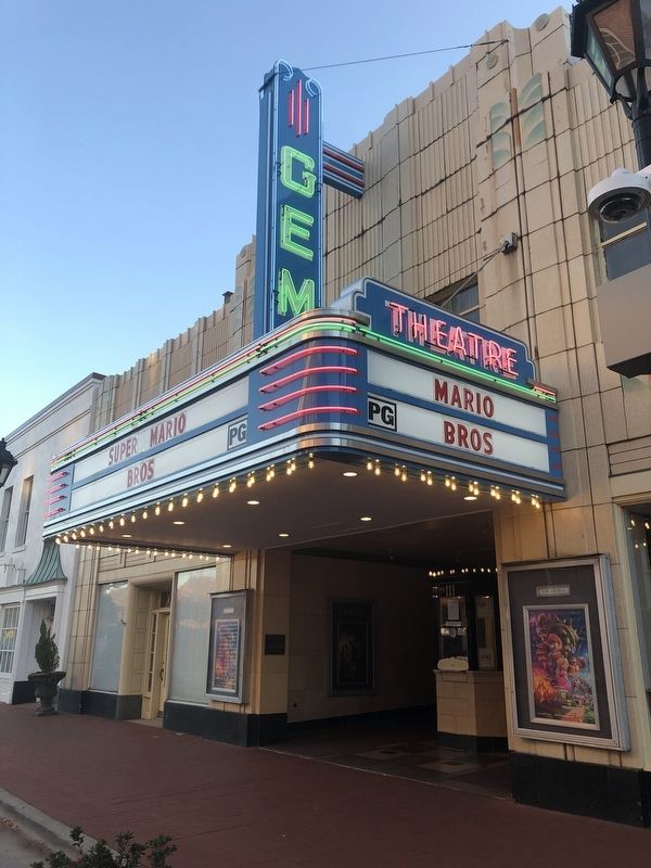 Gem Theatre Marker. Click for full size. Gem Theatre Marker image. Click for full size.