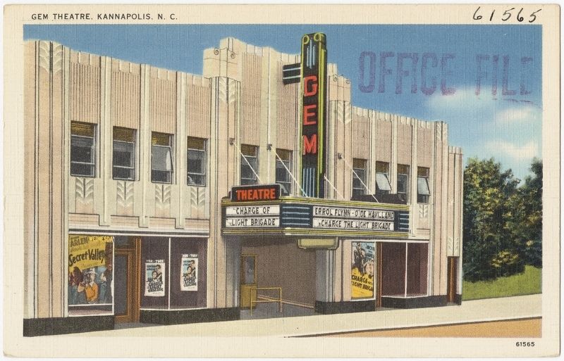 Gem Theatre Postcard image. Click for full size.