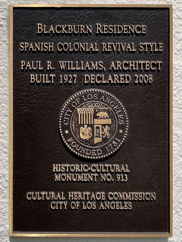 Blackburn Residence Marker image. Click for full size.