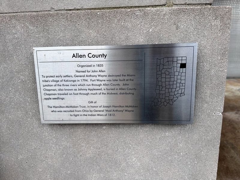 Allen County Marker image. Click for full size.