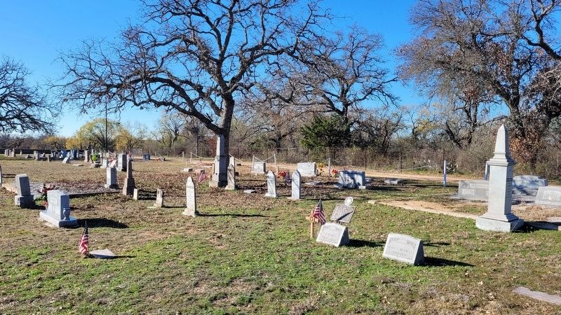 The view of the Isaac Byler Maxwell Marker in the cemetery image. Click for full size.
