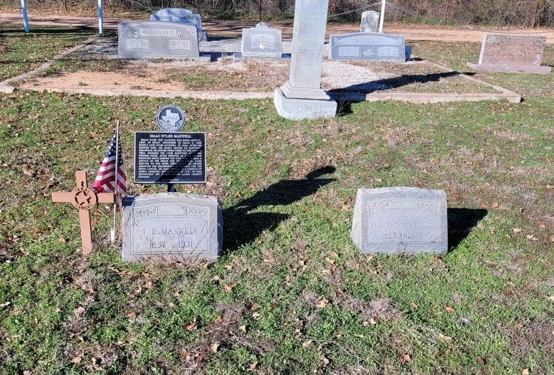 The gravestone on the right side of Isaac�s gravestone is his 3rd wife, Mary. image. Click for full size.