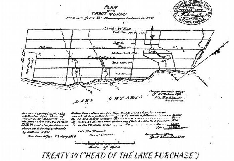 1826 Plan of the Head of the Lake Purchase of 1806 image. Click for full size.