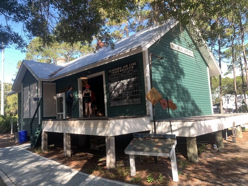 Sulphur Springs Depot Marker. Click for full size. Sulphur Springs Depot Marker image. Click for full size.