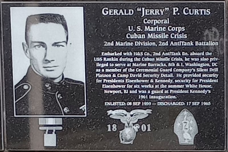 Gerald "Jerry" P. Curtis Marker image. Click for full size.