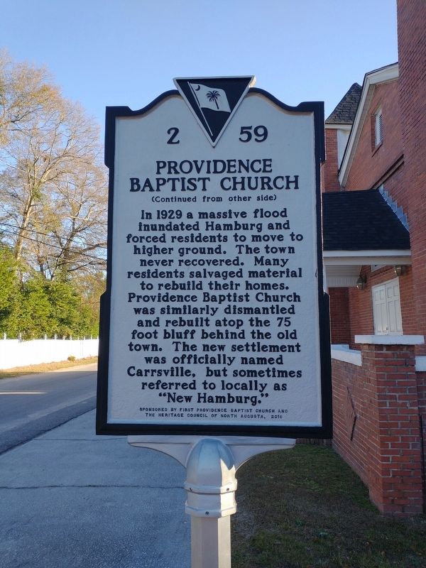Providence Baptist Church Marker. Click for full size. Providence Baptist Church Marker image. Click for full size.