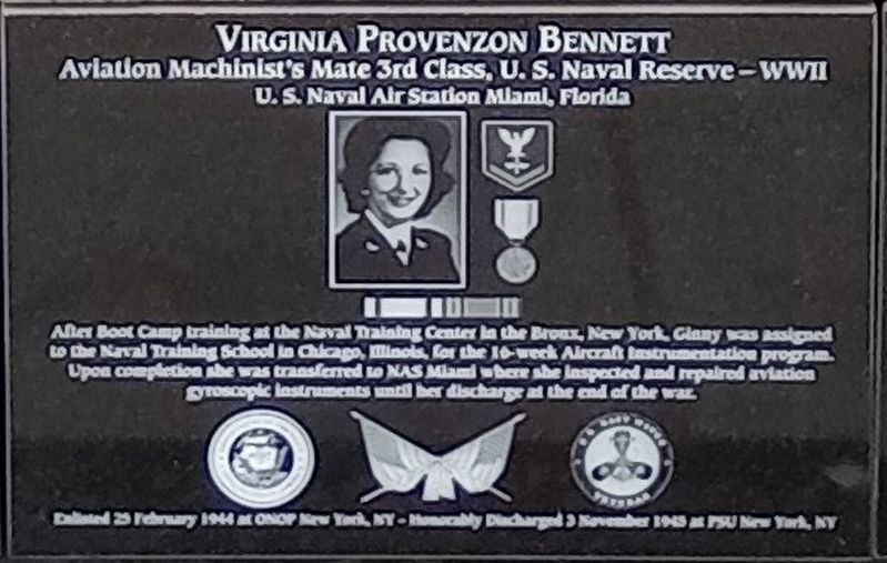 Virginia Provenzon Bennett Marker image. Click for full size.