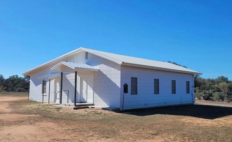 The Valley Springs Primitive Baptist Church and Marker image. Click for full size.