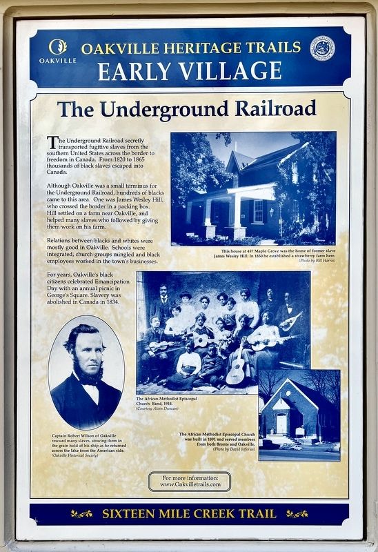 The Underground Railroad Marker image. Click for full size.