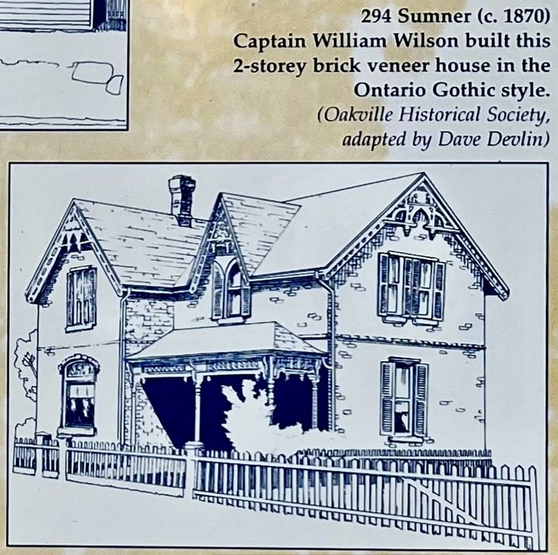 Heritage Homes of Trafalgar Road and George's Square marker detail. Click for full size. Heritage Homes of Trafalgar Road and George's Square marker detail image. Click for full size.