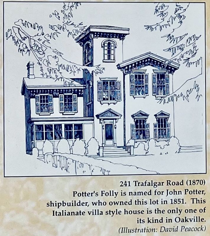 Heritage Homes of Trafalgar Road and George's Square marker detail. Click for full size. Heritage Homes of Trafalgar Road and George's Square marker detail image. Click for full size.
