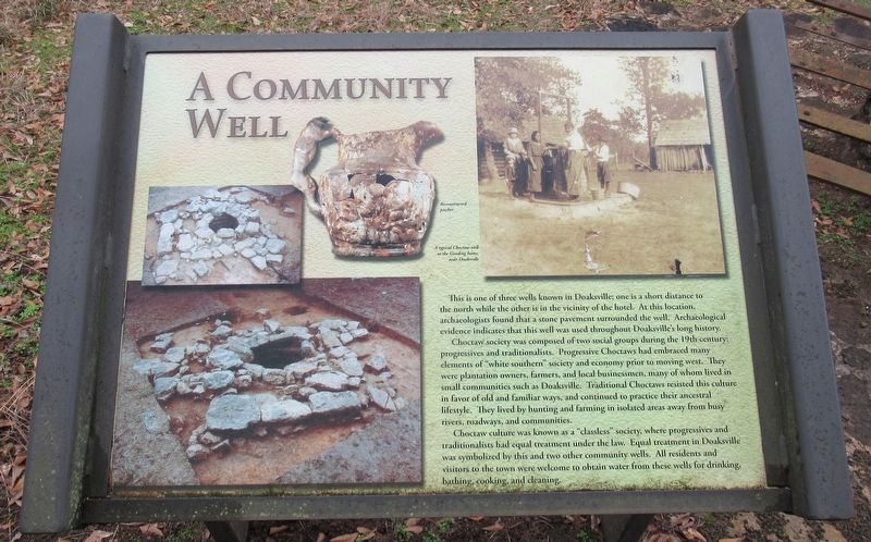 A Community Well Marker image. Click for full size.