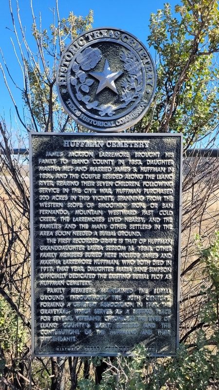 Huffman Cemetery Marker image. Click for full size.