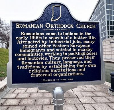 Romanian Orthodox Church Marker. Click for full size. Romanian Orthodox Church Marker image. Click for full size.