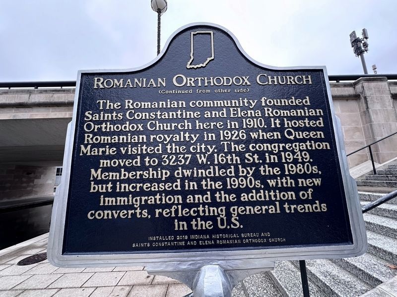 Romanian Orthodox Church Marker. Click for full size. Romanian Orthodox Church Marker image. Click for full size.