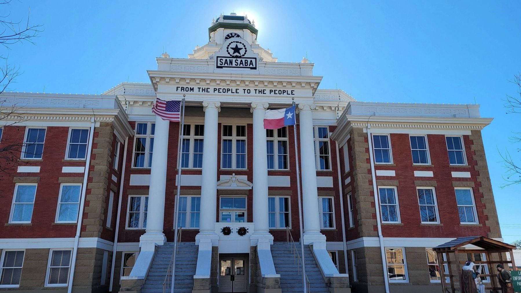 The front view of the San Saba County Courthouse image. Click for full size.