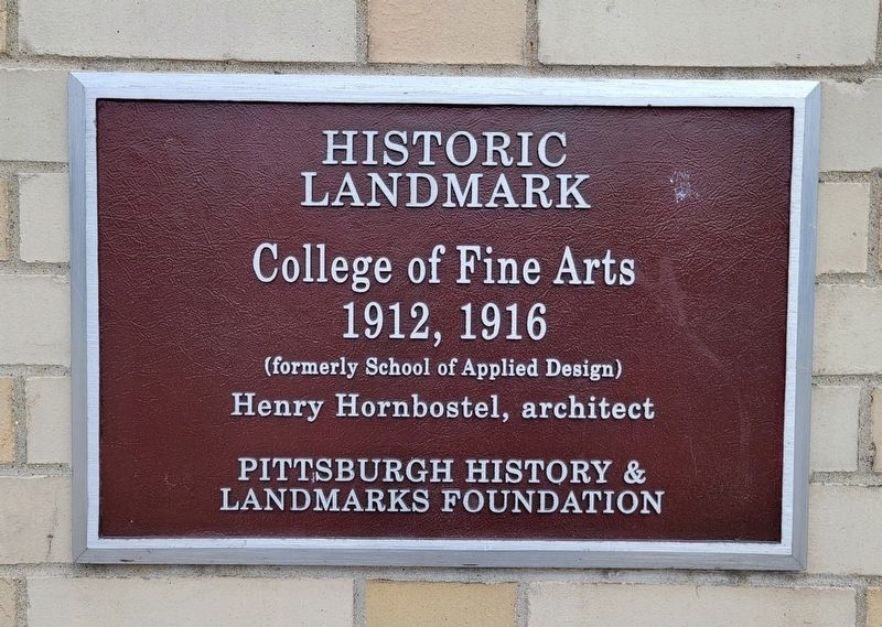 College of Fine Arts Marker image. Click for full size.