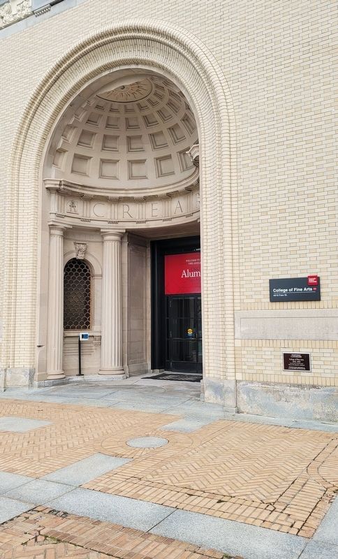 College of Fine Arts Marker image. Click for full size.
