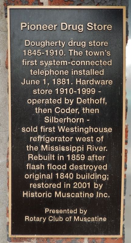 Pioneer Drug Store Marker image. Click for full size.