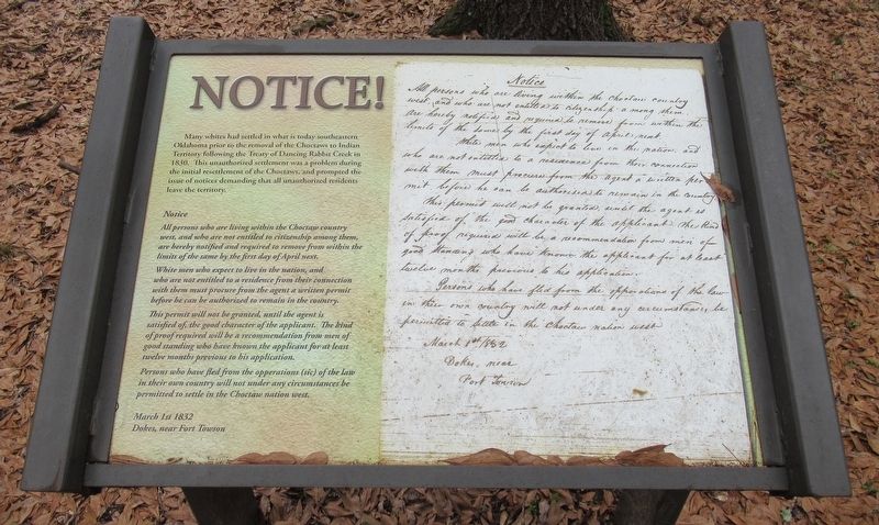 Notice! Marker image. Click for full size.