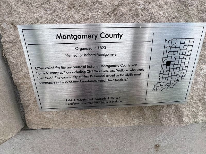 Montgomery County Marker. Click for full size. Montgomery County Marker image. Click for full size.