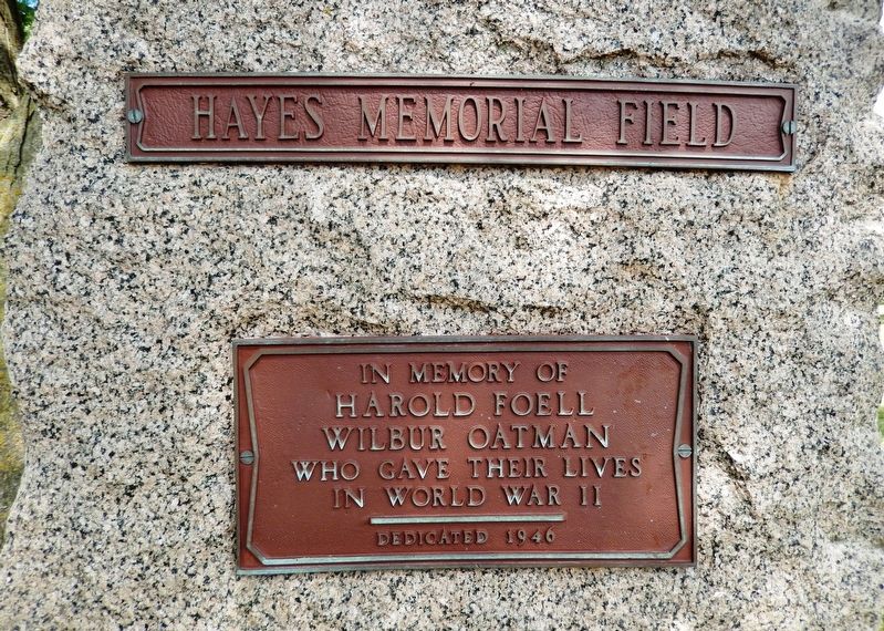 Hayes Memorial Field Marker image. Click for full size.