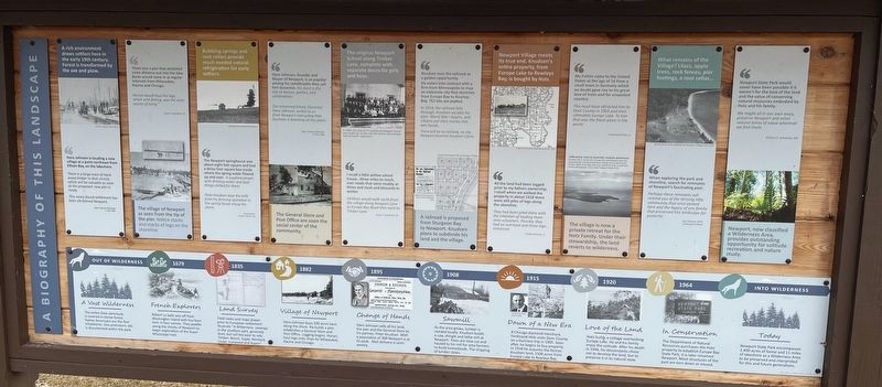 The Village of Newport Marker, panel 2. Click for full size. The Village of Newport Marker, panel 2 image. Click for full size.