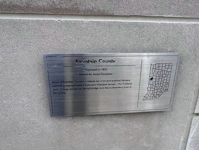 Fountain County Marker. Click for full size. Fountain County Marker image. Click for full size.
