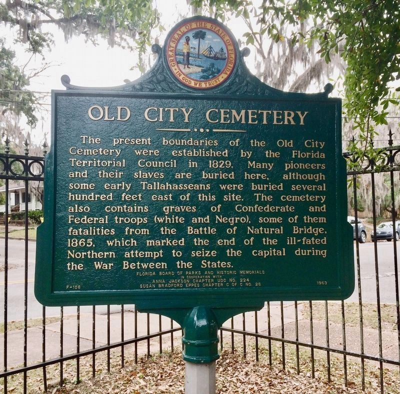 Old City Cemetery Marker. Click for full size. Old City Cemetery Marker image. Click for full size.