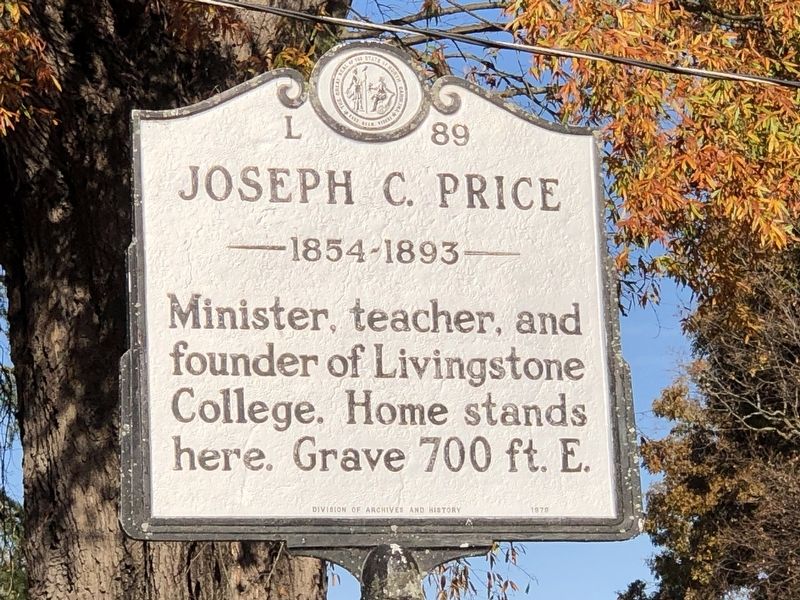 Joseph C. Price Marker image. Click for full size.