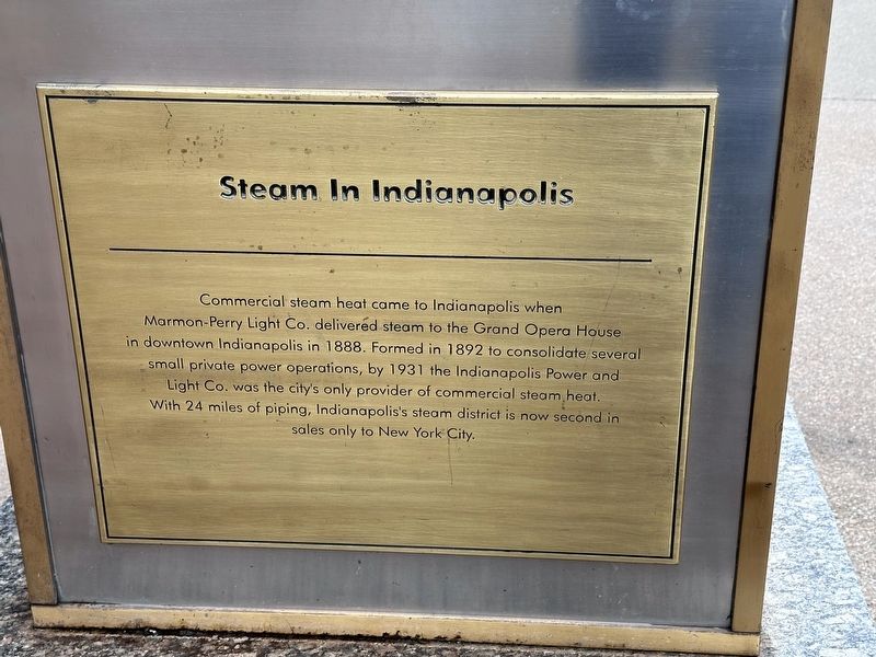 Steam in Indianapolis Marker image. Click for full size.
