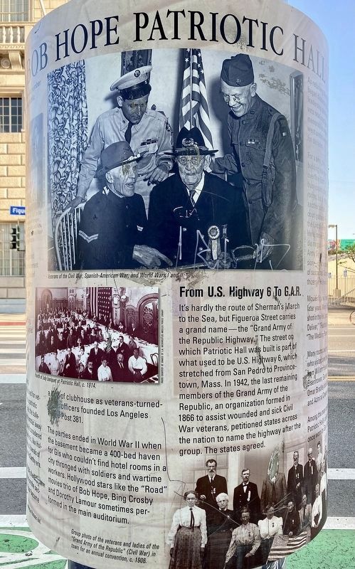 Bob Hope Patriotic Hall Marker. Click for full size. Bob Hope Patriotic Hall Marker image. Click for full size.