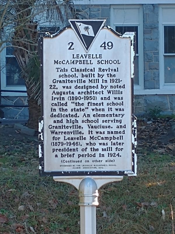Leavelle McCampbell School Marker image. Click for full size.