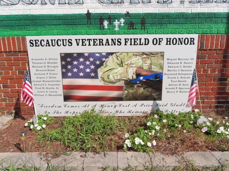Secaucus Veterans Field of Honor Marker image. Click for full size.