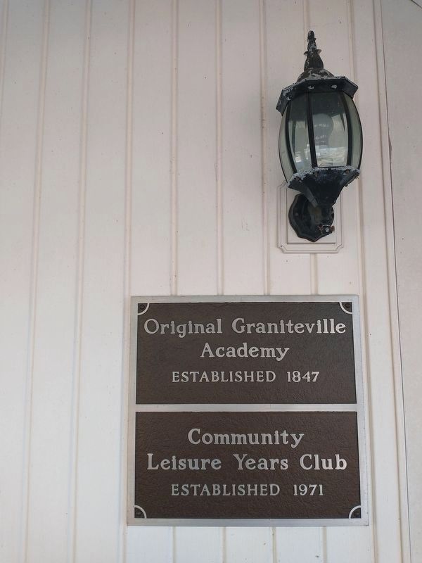 Original Graniteville Academy image. Click for full size.